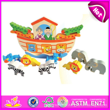 2014 Novo Design De Madeira Bloco Set Balance Crianças Brinquedo Set, Educacional Crianças Brinquedo Jogo, Brinquedo Animal Crianças Brinquedo W11f041